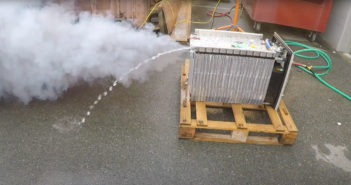 Penetration testing of a marine battery pack