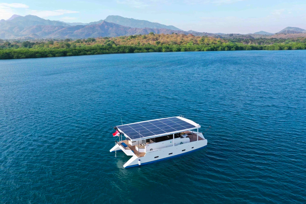 azura solar powered yacht