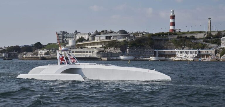 Autonomous transatlantic electric vessel returns to UK port following issue