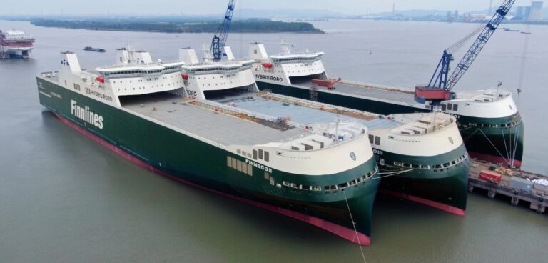Finnlines takes delivery of first hybrid ro-ro vessel