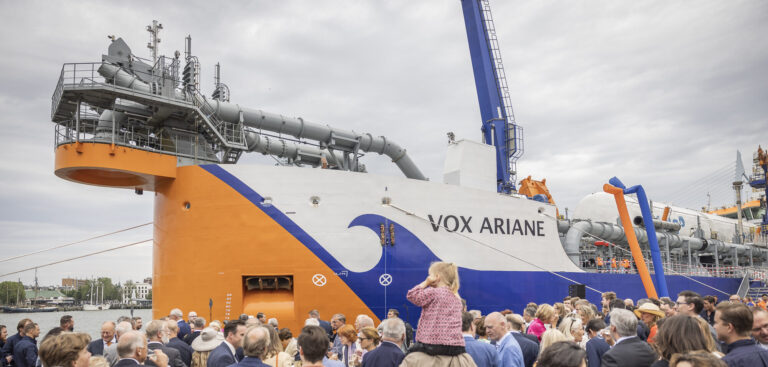 Van Oord unveils latest sustainable trailing suction hopper dredger