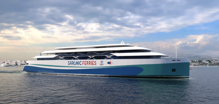 Saronic Ferries and C-Job Naval Architects partner for Greece’s first fully electric ro-pax ferry