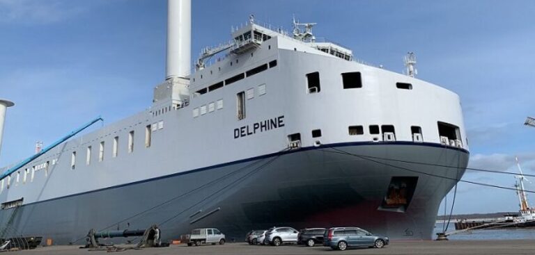 Rotor sails installed on board CLdN’s MV Delphine for increased efficiency
