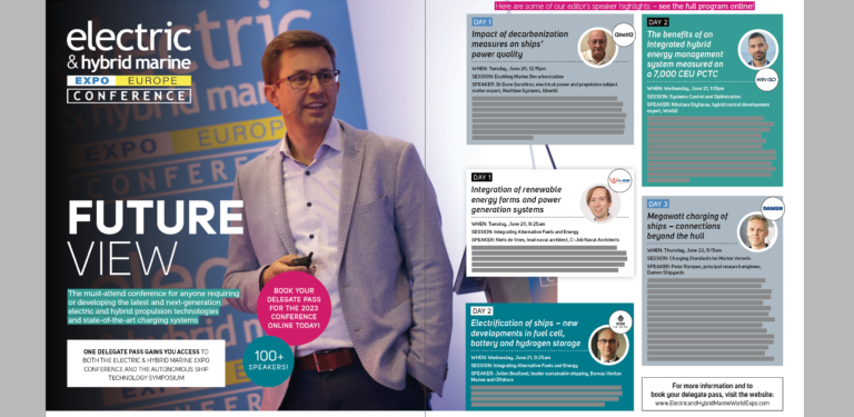 Editor’s choice – must-see presentations at Electric & Hybrid Marine Expo