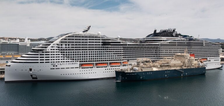 TotalEnergies Marine Fuels supplies MSC World Europa with LNG via ship-to-ship transfer