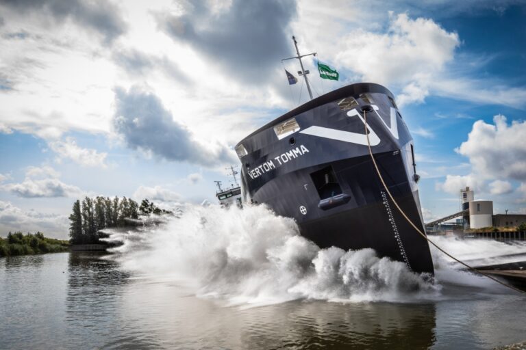 Vertom Tomma diesel-electric vessel launched at Thecla Bodewes Shipyards