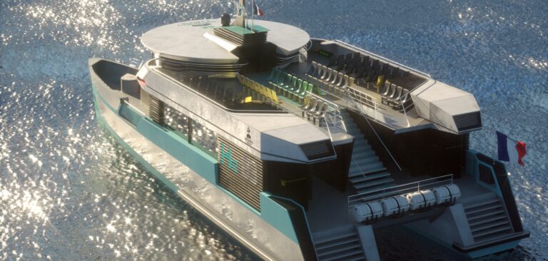 Green Navy unveils electro-hydrogen catamaran Prometeo for commercial passengers and cargo operators
