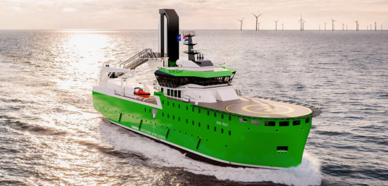 Damen to introduce fully electric service operations vessel for offshore wind farms
