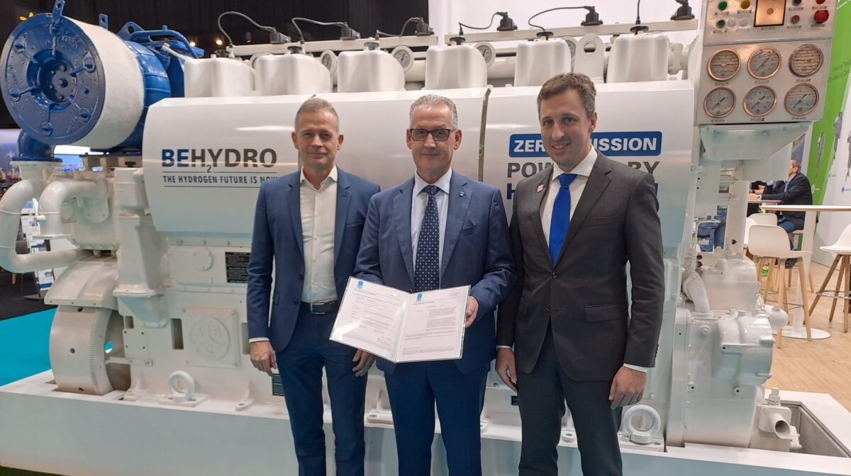 LR awards its first type approval for a hydrogen dualfuel engine