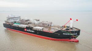 Seaspan launches the first of three LNG bunkering vessels