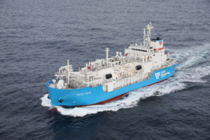 Japan’s first dual-fuel LNG bunkering vessel delivered