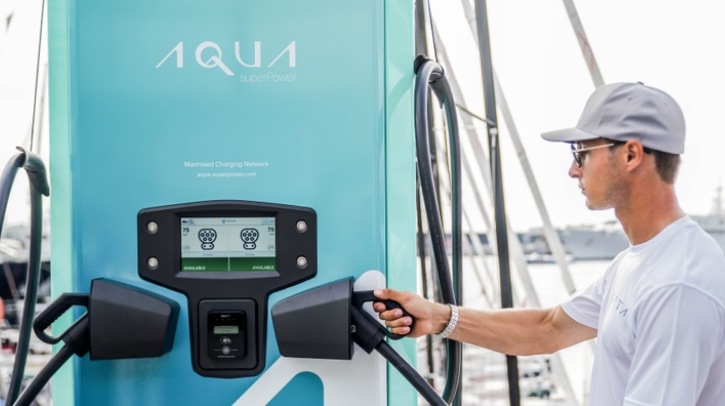 Aqua superPower and BlueGrid have begun what they state to be the first transatlantic vessel-to-grid project for marine electrification.