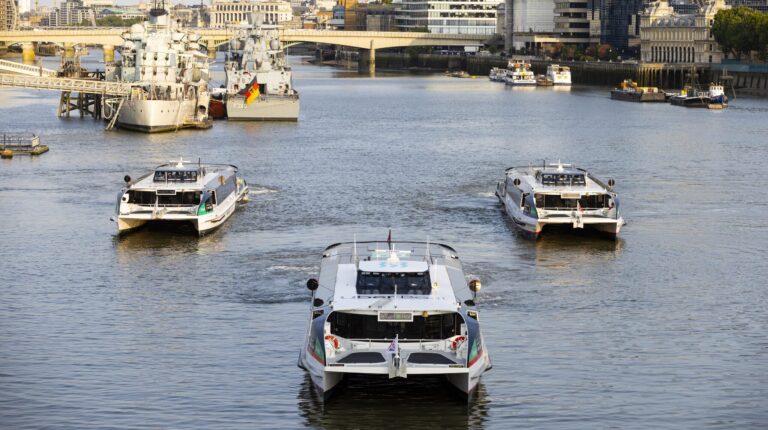 Uber Boat by Thames Clippers’ third hybrid passenger ferry enters operation on the Thames