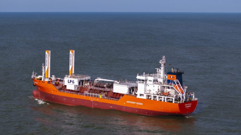 Shipping company Anthony Veder has announced the installation of two VentoFoils sails onboard the ethylene carrier Coral Patula