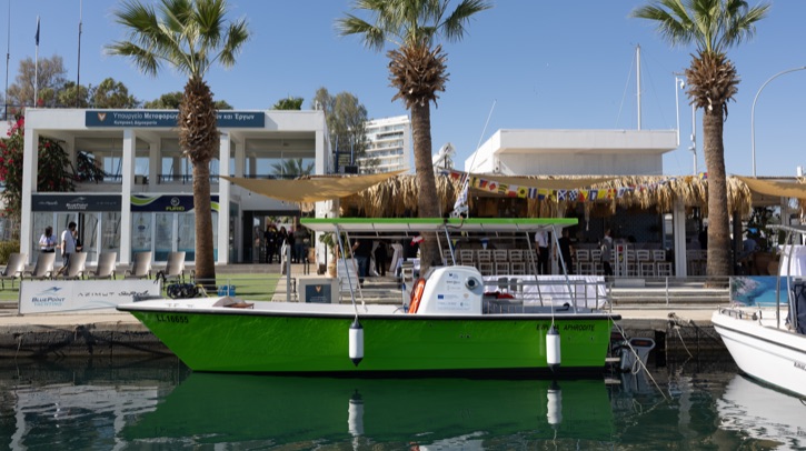 Cyprus launches first zero-emissions vessel Her Excellency, the Shipping Deputy Minister to the President of the Republic of Cyprus Marina Hadjimanolis held a naming ceremony of CMMI’s first zero-emissions vessel “Evploia Aphrodite” on October 24, 2024.