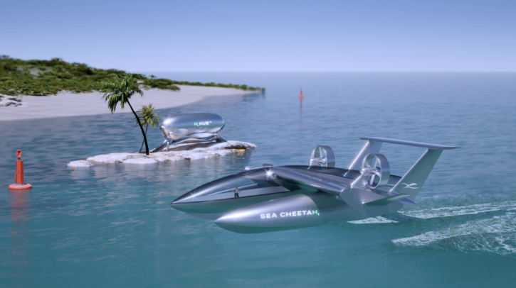 Sea Cheetah unveils plans for hydrogen-electric wing-in-ground-effect vessel USA-based Sea Cheetah Corporation has entered a strategic partnership with Toulouse-based hydrogen solutions expert H3 Dynamics, to develop what the partners state to be the world’s first hydrogen-electric wing-in-ground effect vessel and an eco-system of fueling points.