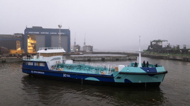 Klaipėda Port launches the first hydrogen- and electricity-powered ship in Lithuania Klaipėda Port has launched what it claims to be the first ever green hydrogen- and electricity-powered ship in Lithuania.