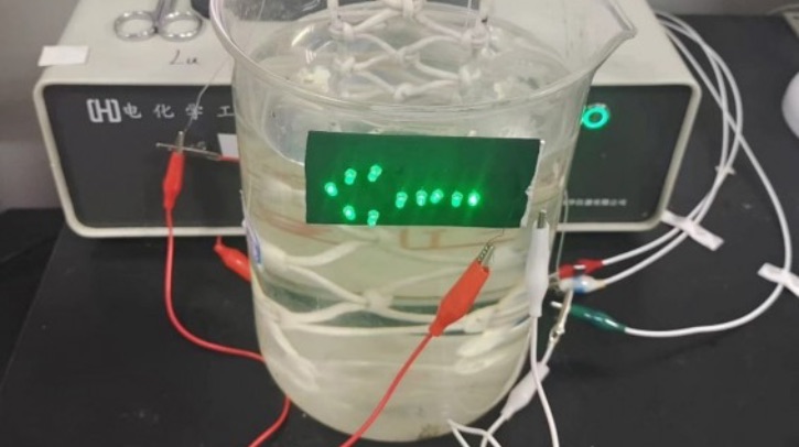 Researchers invent fabric battery powered by seawater A collection of researchers have invented a flexible, yarn-like battery prototype that uses the electrolytes in salty water to conduct electricity through ions.