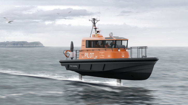Port of Tyne invests in UK’s first fully electric foiling pilot boat The Port of Tyne has purchased the UK’s first fully electric foiling pilot vessel.