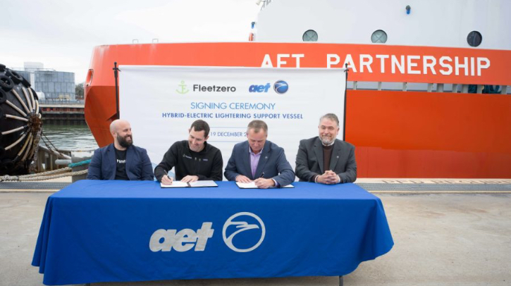 “World’s longest-range” hybrid electric vessel to be developed by AET and Fleetzero  Maritime transportation asset company AET and modular marine battery manufacturer Fleetzero have signed an agreement to develop the world’s longest-range plug-in hybrid-electric vessel.