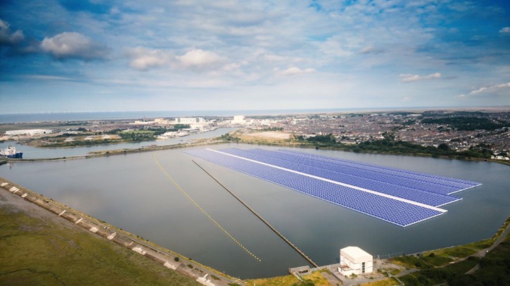 Port of Barrow set to build UK’s largest floating solar energy project Ports operator Associated British Ports (ABP) has submitted a planning application for the UK’s largest floating solar project, Barrow EnergyDock, for the Port of Barrow.
