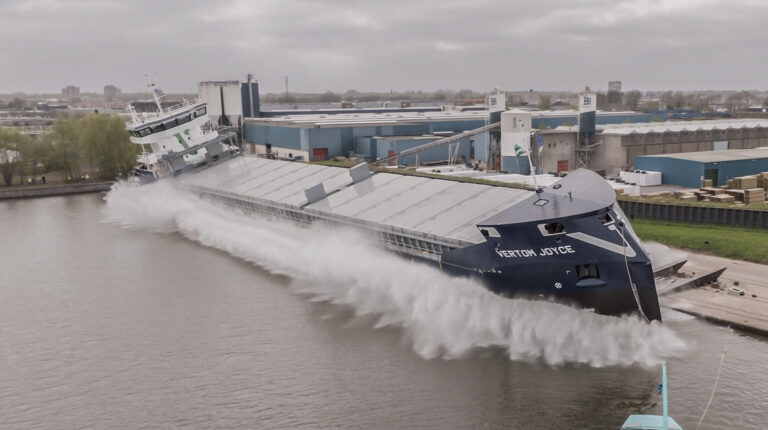 Thecla Bodewes Shipyards launches diesel-electric MV Vertom Joyce