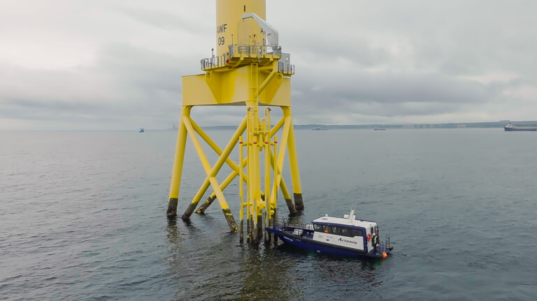 Artemis electric foiling CTV demonstrates at Vattenfall’s Aberdeen offshore wind farm
