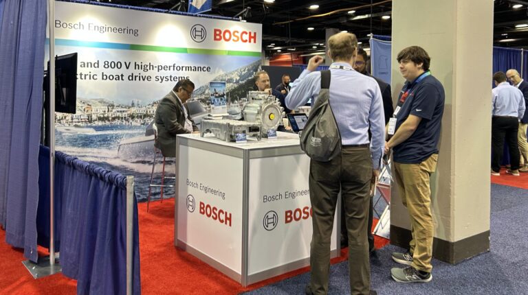 Bosch debuts 800V electric drive for recreational and working boats.