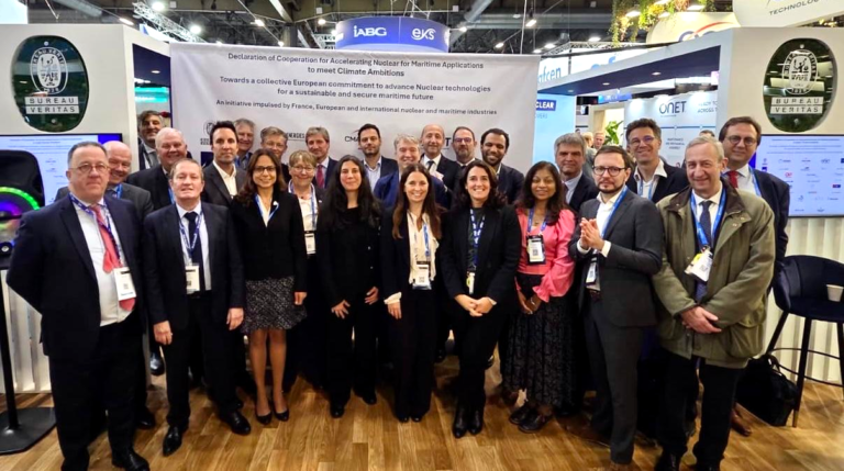 Bureau Veritas and global alliance sign declaration to accelerate maritime nuclear Representatives of some of the key signatories of the agreement signed between Bureau Veritas and a global alliance to accelerate nuclear for maritime applications