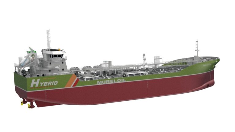AYK Energy to provide Aries+ battery system for second Mureloil chemical tanker A Mureloil chemical tanker shown in profile, with a red-brown hull and a green livery.