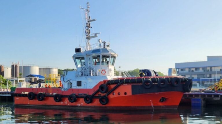 Commissioning complete for Singapore’s first full-electric tug.